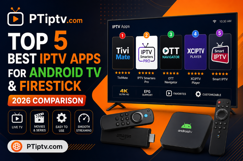 Top 5 Best IPTV Apps for Android TV & Firestick (2026 Comparison)