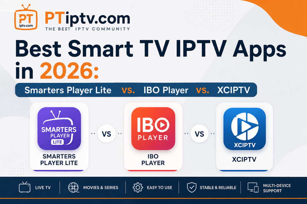 Best Smart TV IPTV Apps in 2026: Smarters Player Lite vs. IBO Player vs. XCIPTV