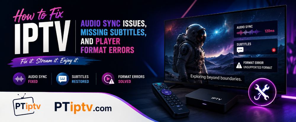 How to Fix IPTV Audio Sync Issues, Missing Subtitles, and Player Format Errors