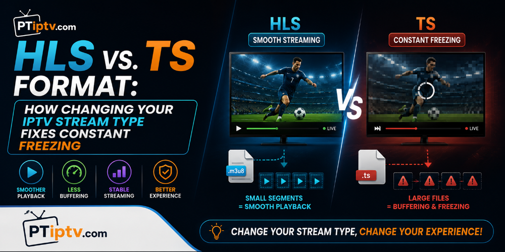 HLS vs. TS Format: How Changing Your IPTV Stream Type Fixes Constant Freezing