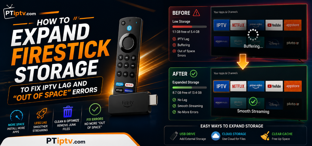 How to Expand Firestick Storage to Fix IPTV Lag and "Out of Space" Errors