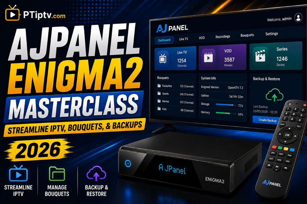 AJPanel Enigma2 Masterclass: Streamline IPTV, Bouquets, & Backups (2026)