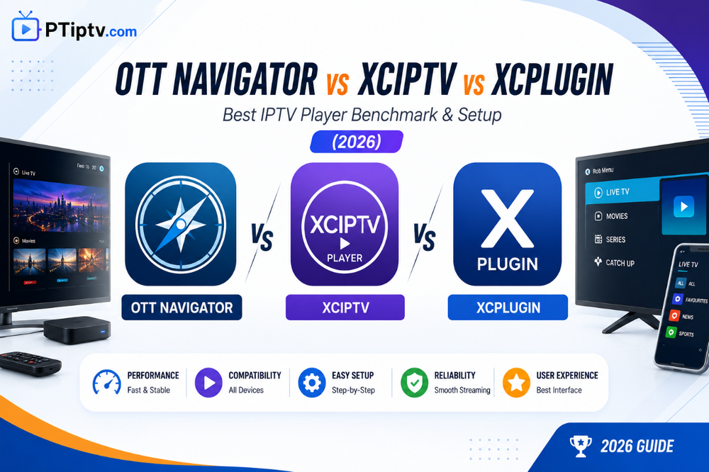 OTT Navigator vs XCIPTV vs XCplugin: Best IPTV Player Benchmark & Setup (2026)