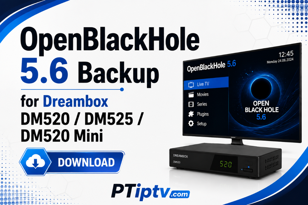 OpenBlackHole 5.6 Backup for Dreambox DM520 / DM525 / DM520 Mini