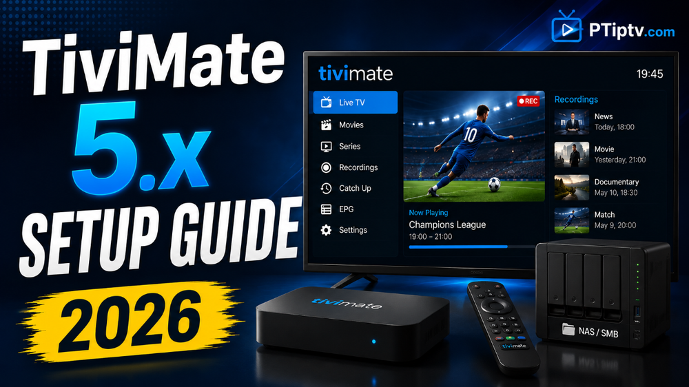 TiviMate 5.x Setup Guide: SMB Recording, EPG Sync, & Backup (2026)